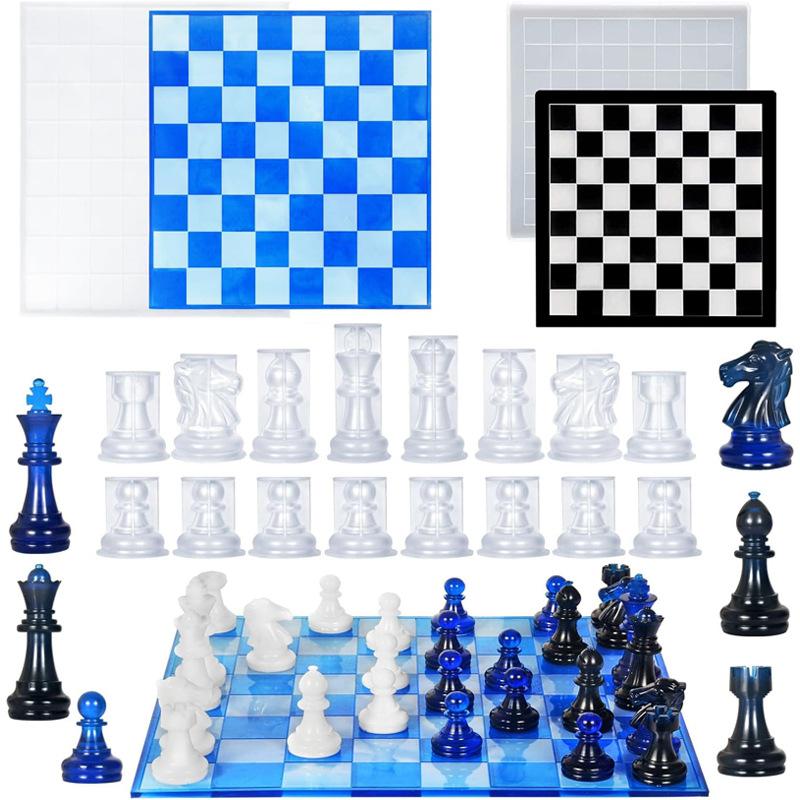 Resin Art Tools - Resin Chess Set Mold With Chess