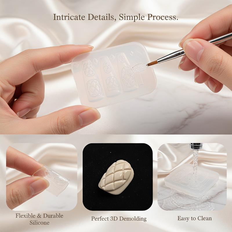 Resin Art Using Flowers - Beginner-Friendly Silicone Nail Art Mold Reusable