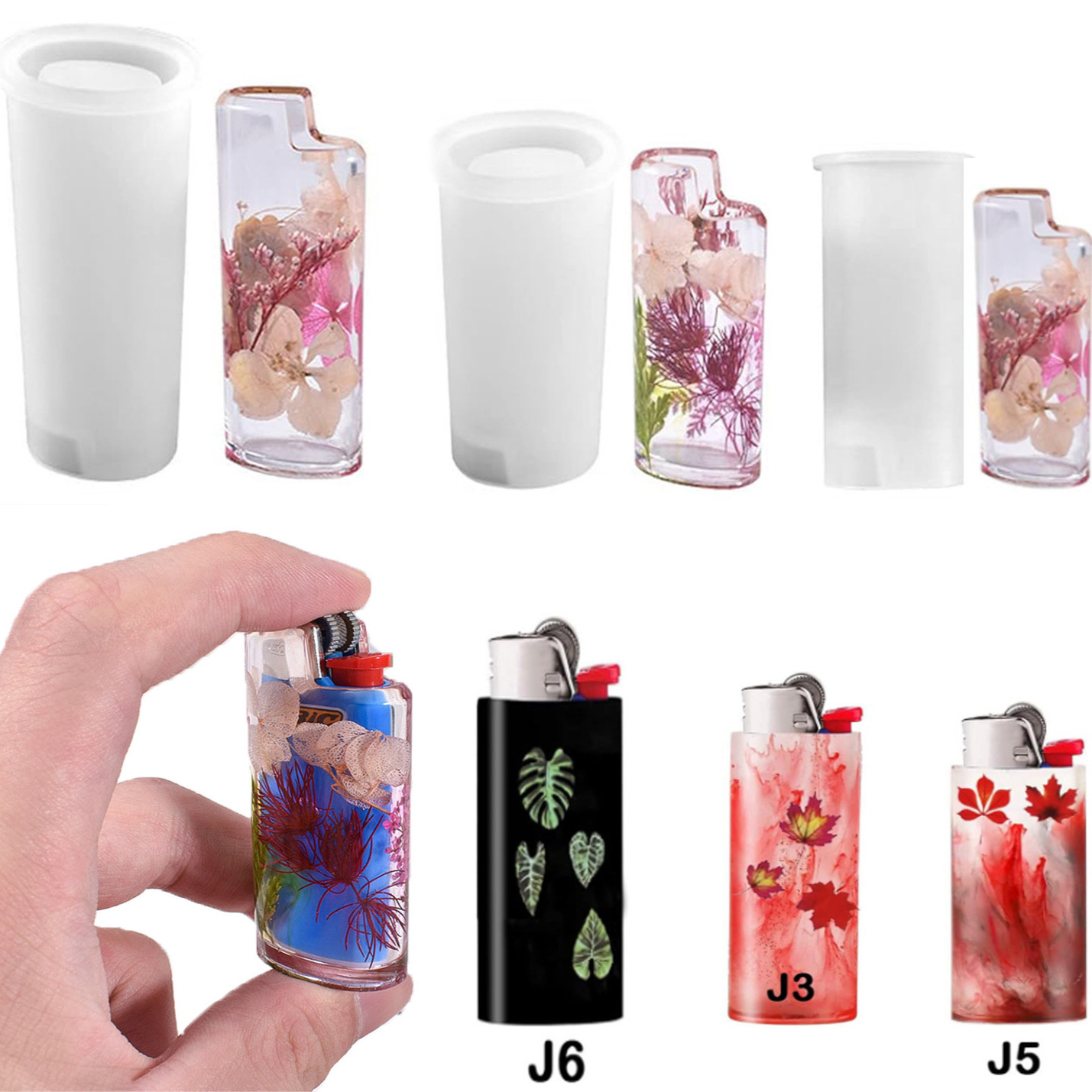 Resin Art Tools - DIY Lighter Case Cover Silicone Resin