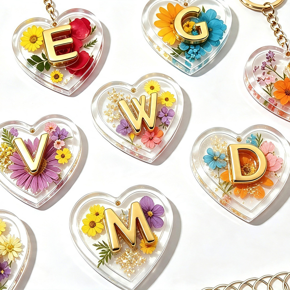 Resin Art Heart - Complete 26 Letters & Heart Silicone