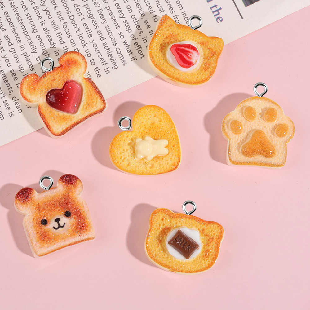 Resin Art Jewellery Kit - 10pcs Heart Bear Cat Animal Shape