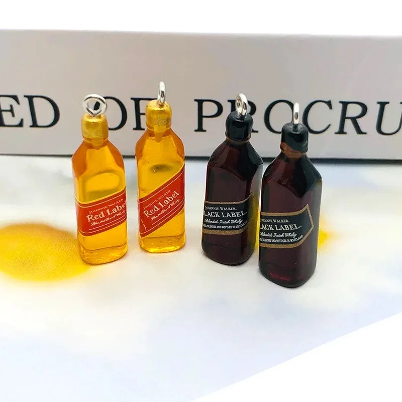Resin Art Jewellery Kit - 10Pcs Tiny Wine Bar Bottle Resin