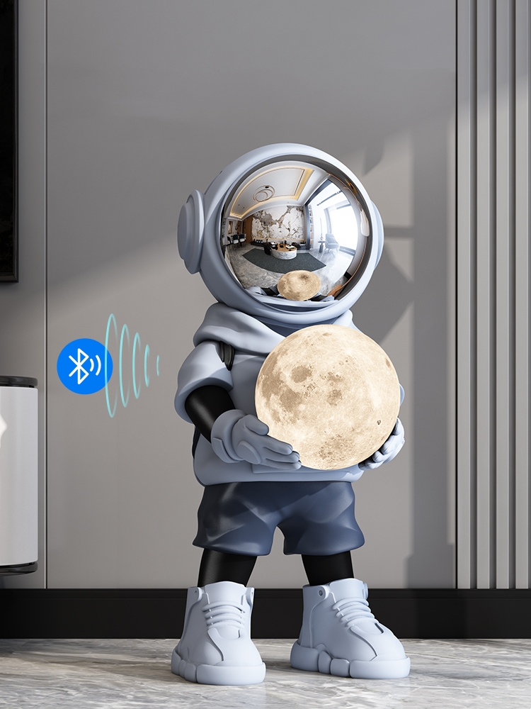Resin Art Floor - Home Decor Bluetooth Astronaut Statue Floor