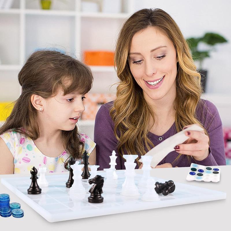 Resin Chess Set Mold With Ches - Resin Art Tools recension och pris