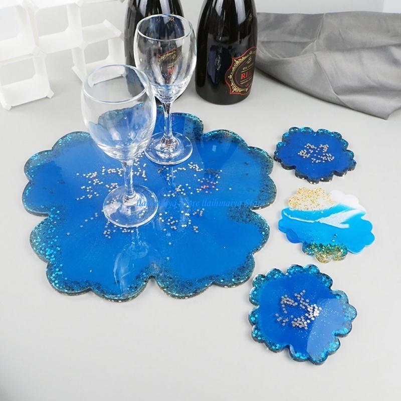 573B 5Pieces Large Flower Resi - Resin Art Geode recension och pris