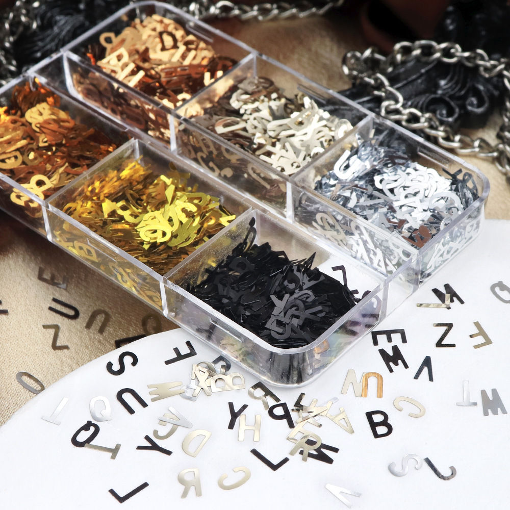 6-Grid Box Metallic Alphabet N - Resin Art Zone recension och pris