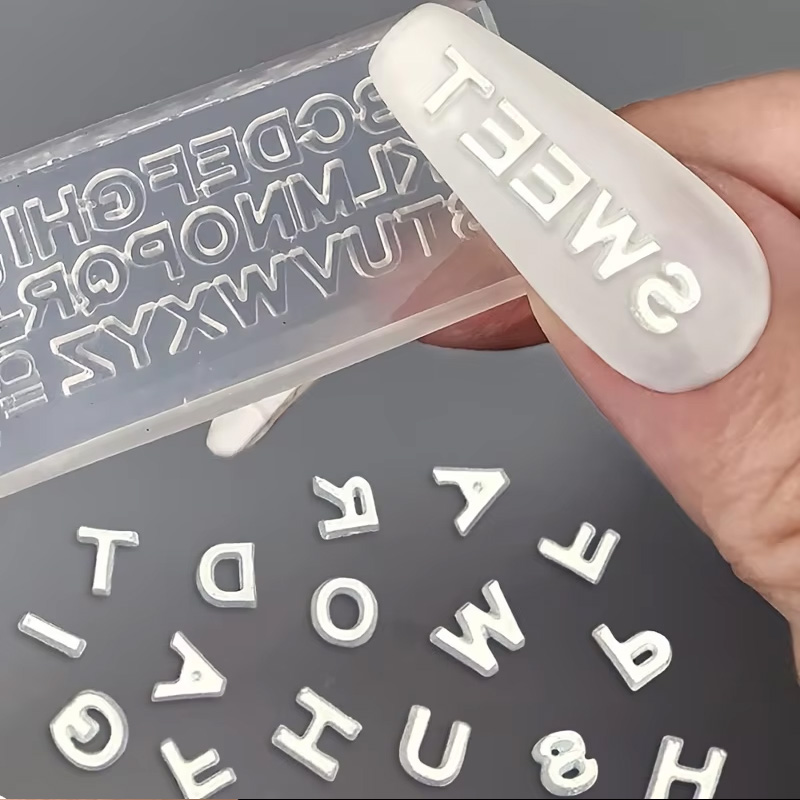 3D Letter Nail Art Silicone Mo - Resin Art Zone recension och pris