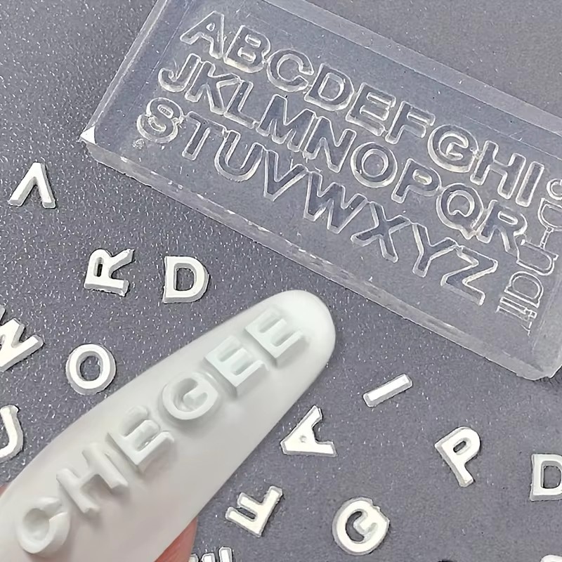 3D Letter Nail Art Silicone Mo - Resin Art Zone recension och pris
