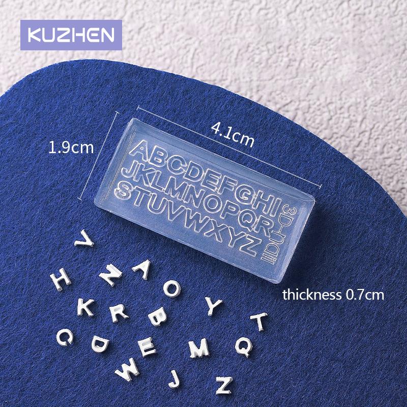 A-Z Letters Nail Art Silicone  - Resin Art Zone recension och pris