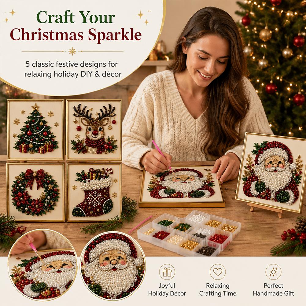 Christmas Santa Claus Pearl Ar - Resin Art For Kids recension och pris