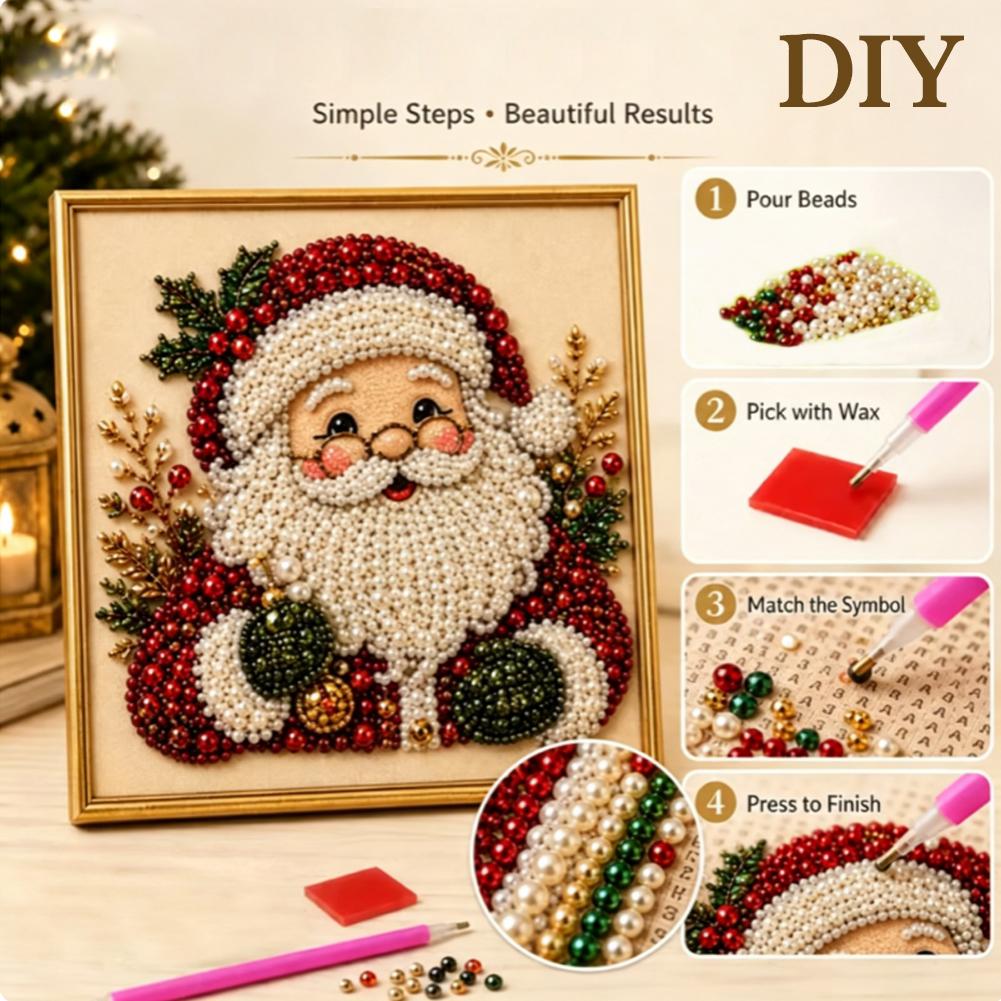 Christmas Santa Claus Pearl Ar - Resin Art For Kids recension och pris