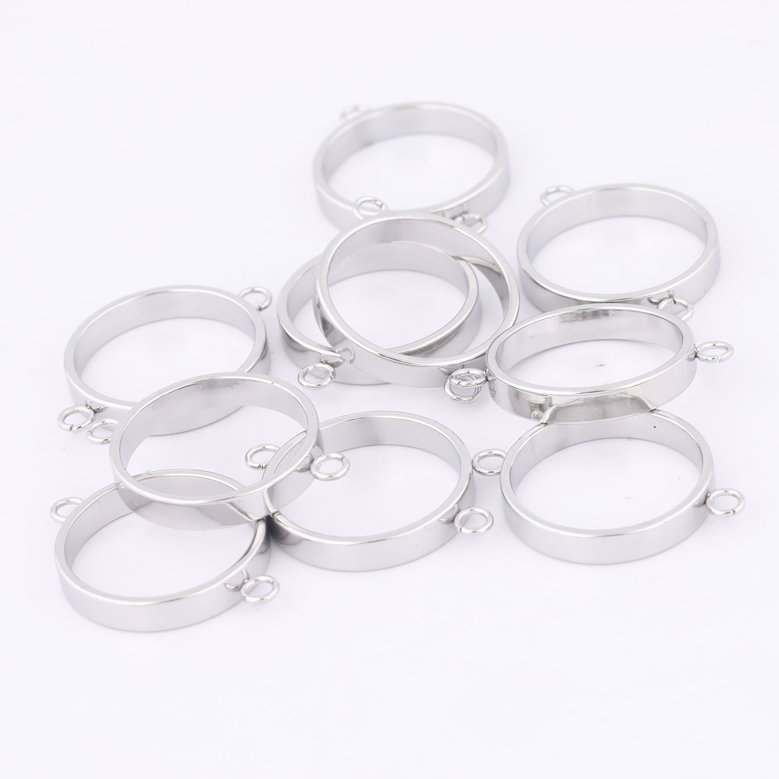 10pcs Stainless Steel 14mm Ope - Resin Art Bracelet recension och pris