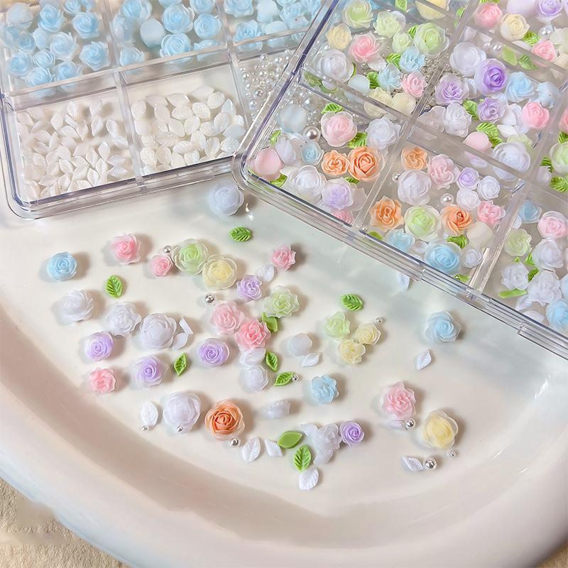 3D Nail Art Decoration Kit 6 1 - Resin Art Using Flowers recension och pris