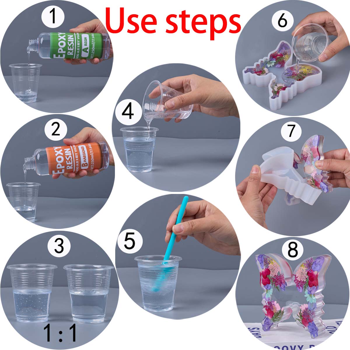 1:1 Ratio Epoxy Resin Kit Anti - Resin Art Tools recension och pris