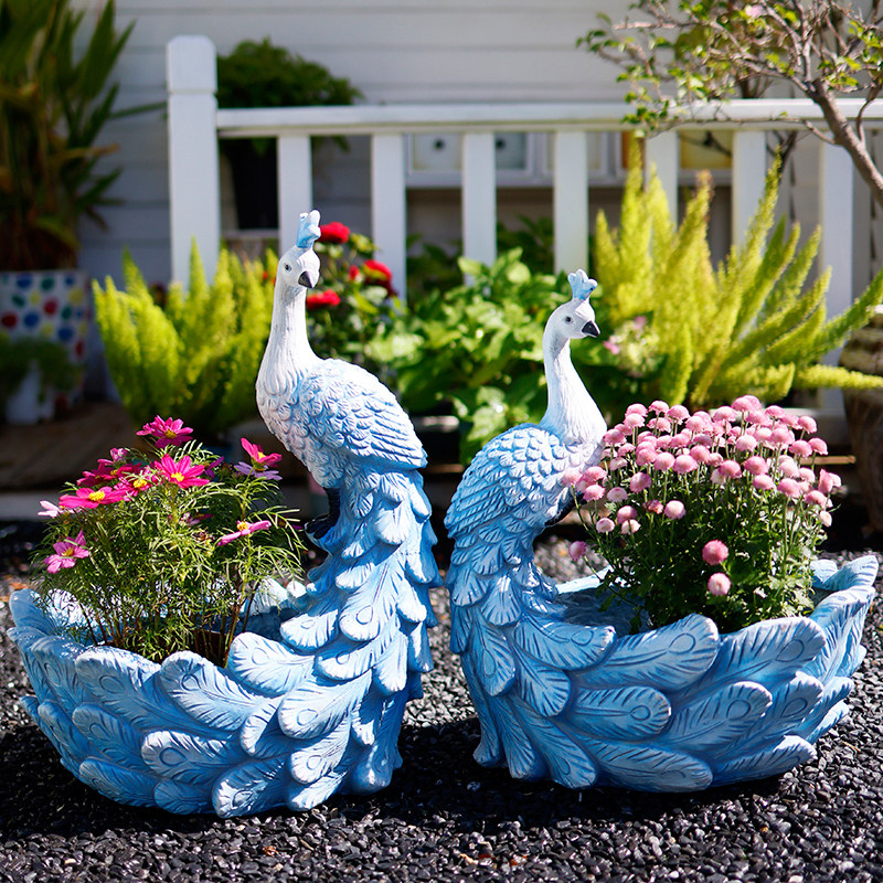 Garden Large Peacock Planter C - Resin Art Floor recension och pris