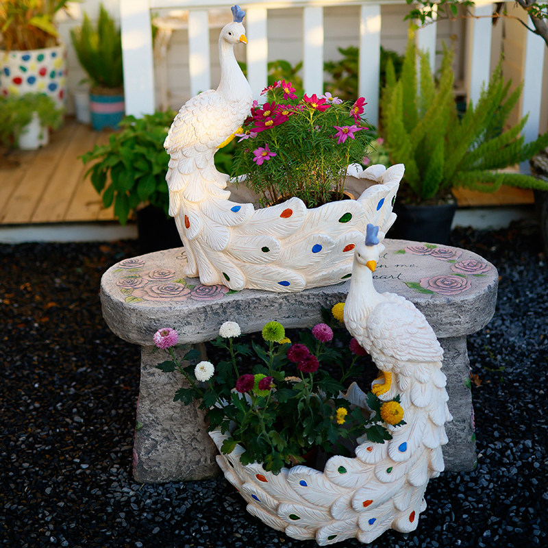 Garden Large Peacock Planter C - Resin Art Floor recension och pris