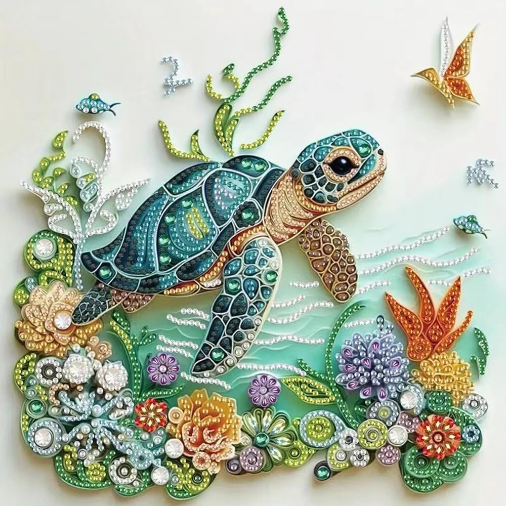 Sea Turtle Animal Diamond Pain - Resin Art Kit For Beginners recension och pris