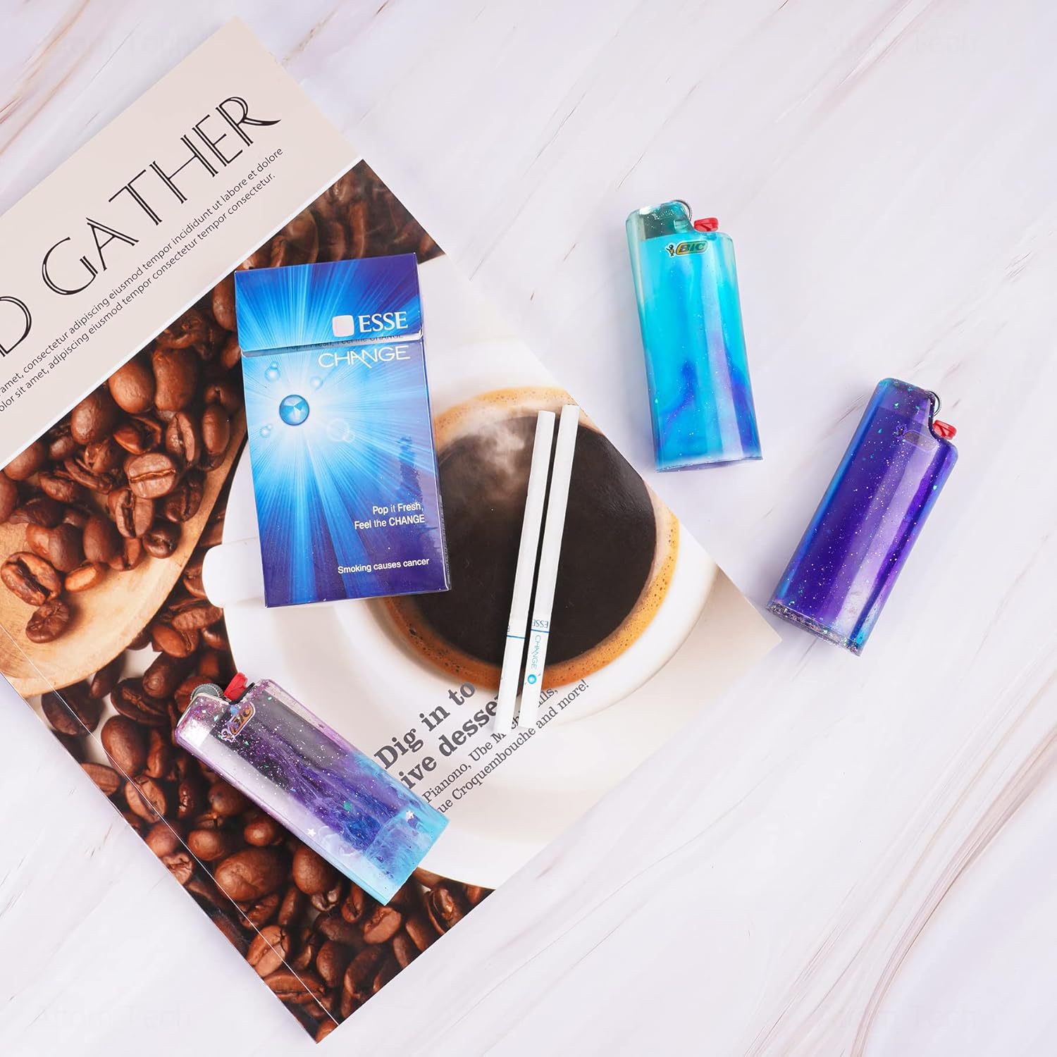 DIY Lighter Case Cover Silicon - Resin Art Tools recension och pris