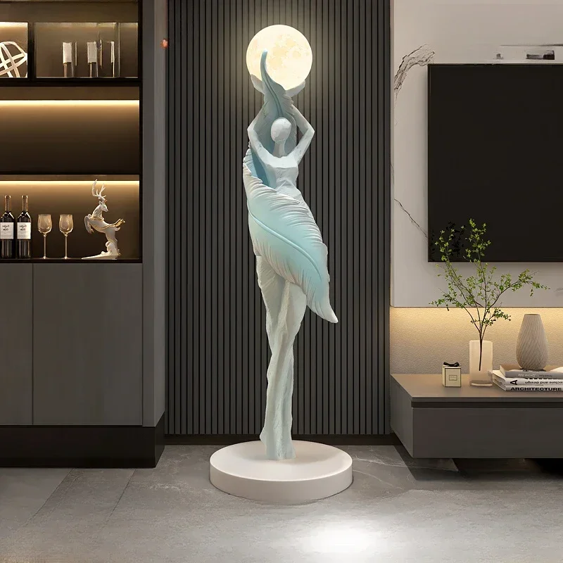 Portable Modern Abstract Feath - Resin Art Floor recension och pris