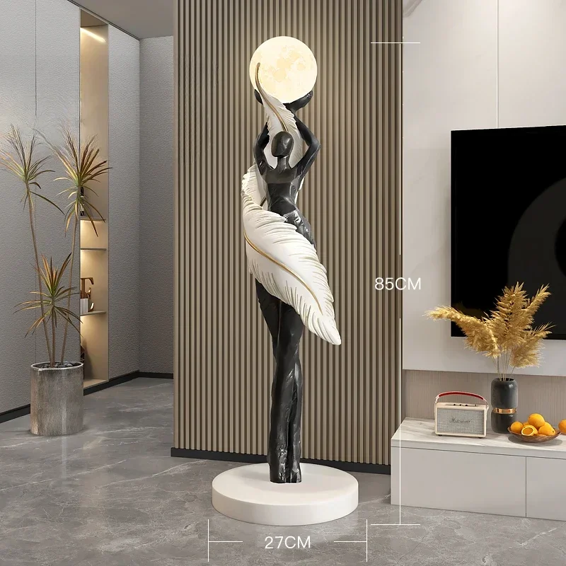 Portable Modern Abstract Feath - Resin Art Floor recension och pris