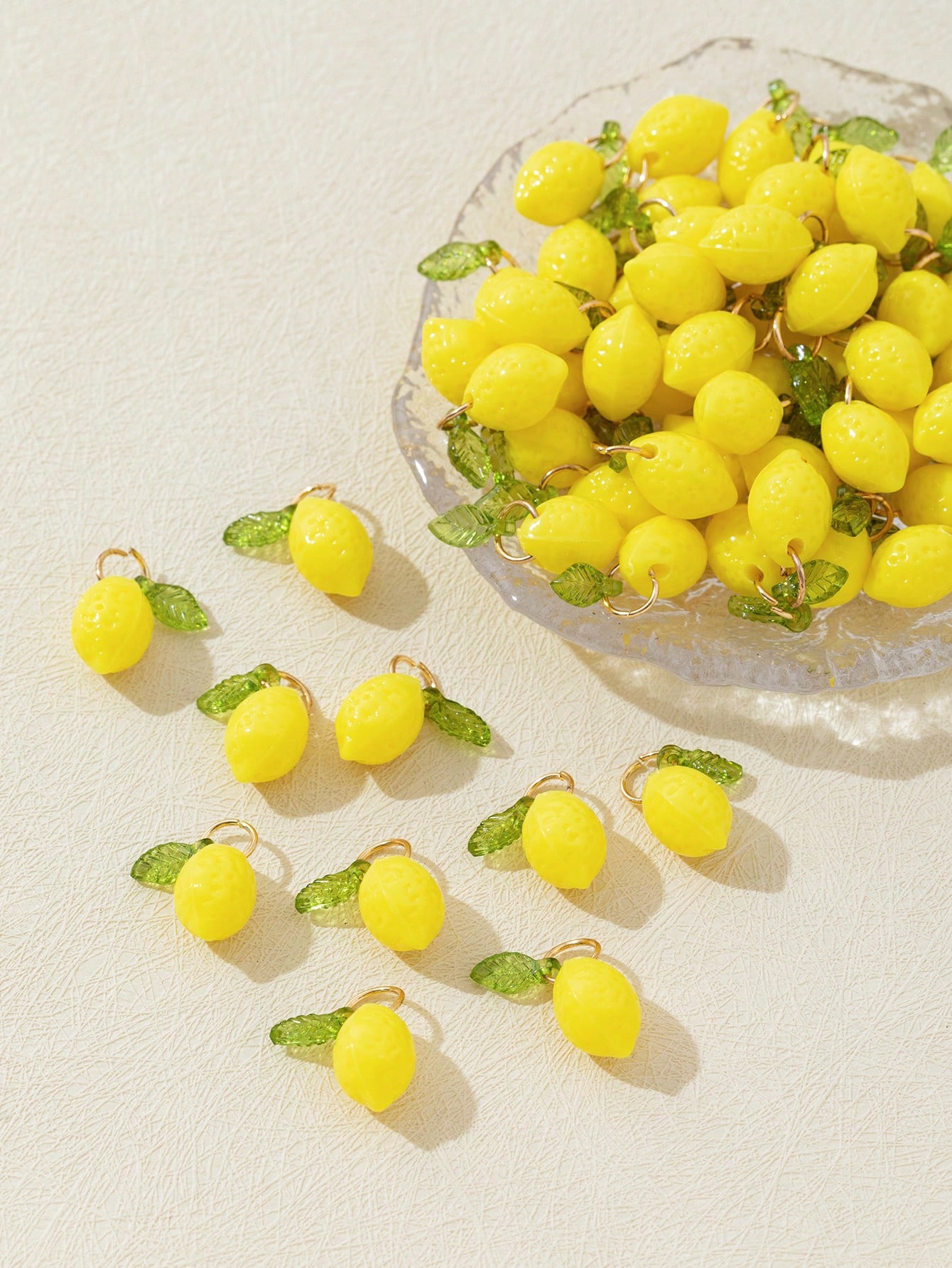 10Pcs 3D Lemon Resin Charms Pe - Resin Art Pendant recension och pris