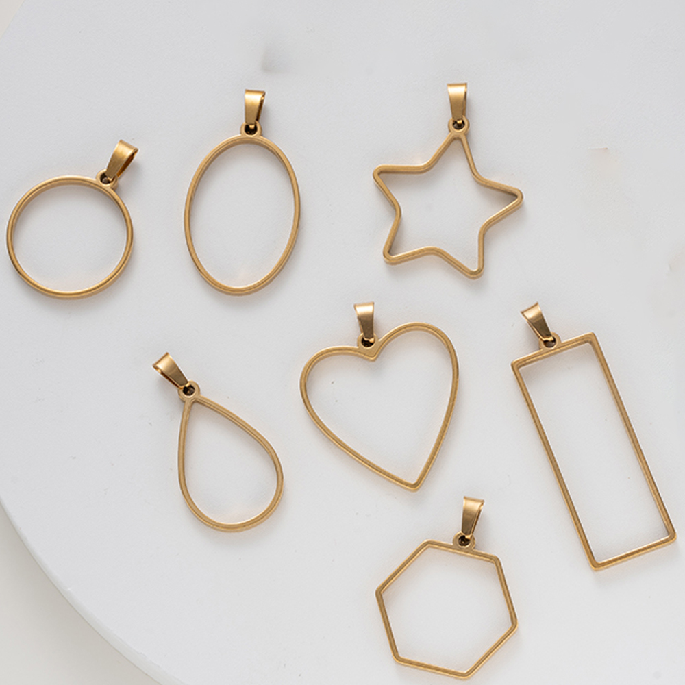 5pcs Stainless Steel Open Back - Resin Art Jewellery Kit recension och pris