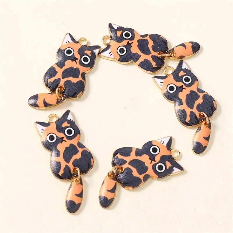 10Pcs 16×39mm Cute Cartoon Cat - Resin Art Jewellery Kit recension och pris