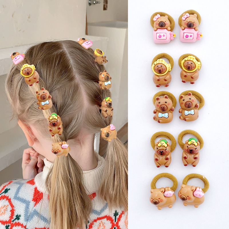 Cartoon Capybara Hair Ties for - Resin Art For Kids recension och pris