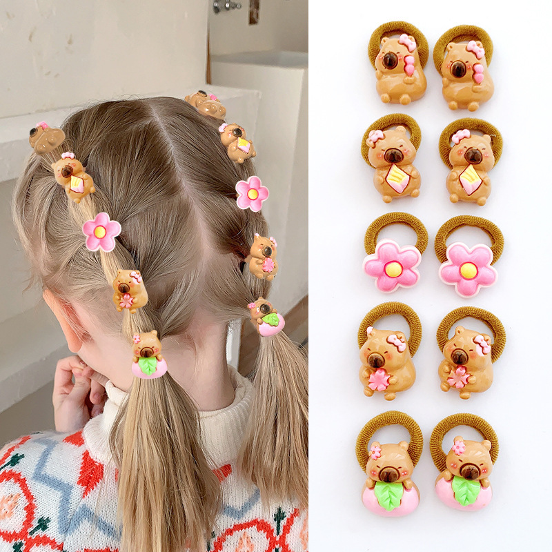 Cartoon Capybara Hair Ties for - Resin Art For Kids recension och pris