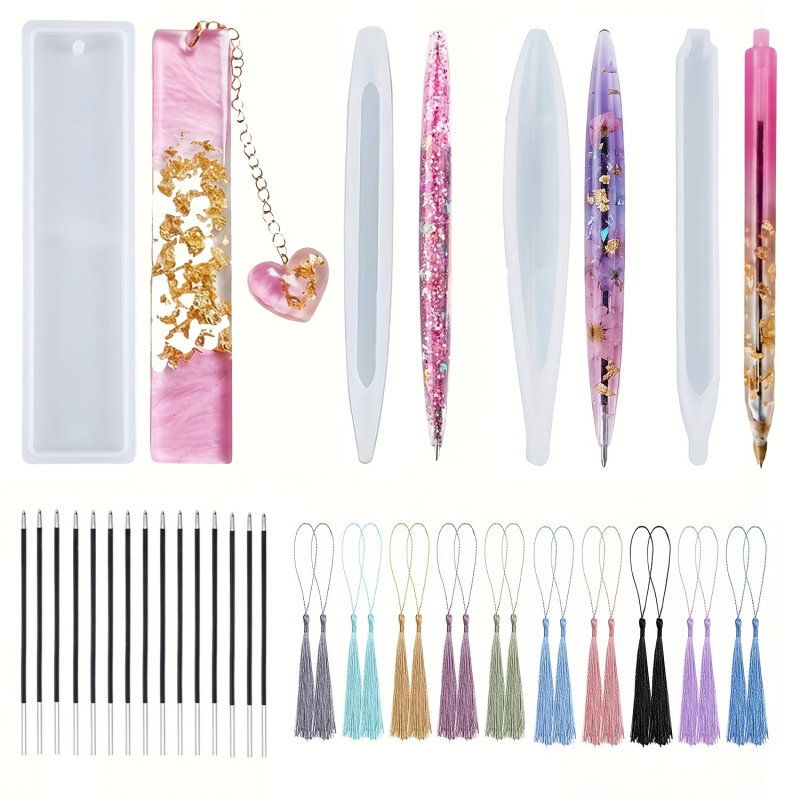 39Pen and bookmark silicone mo - Resin Art Guide recension och pris
