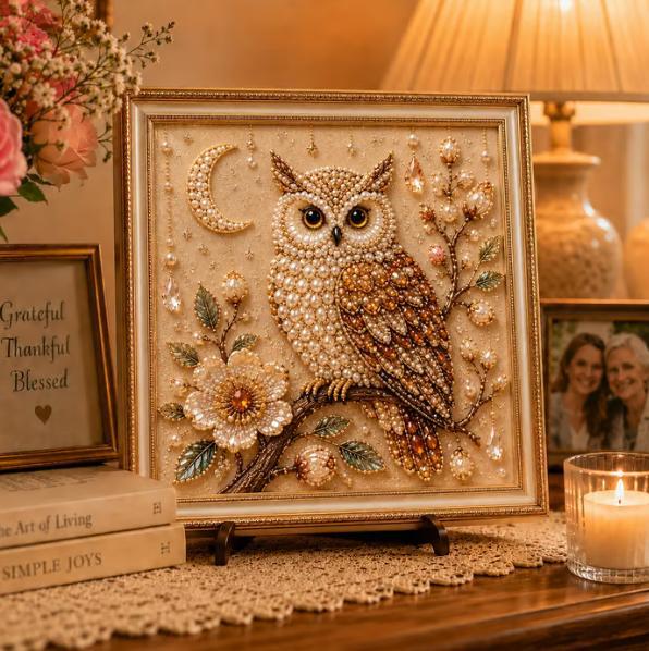Owl Diamond Pearl Art DIY Pain - Resin Art Kit For Beginners recension och pris