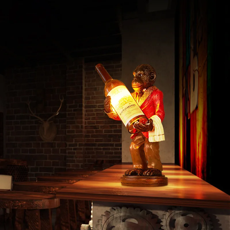 Retro Monkey Lamp Vintage Resi - Resin Art Floor recension och pris