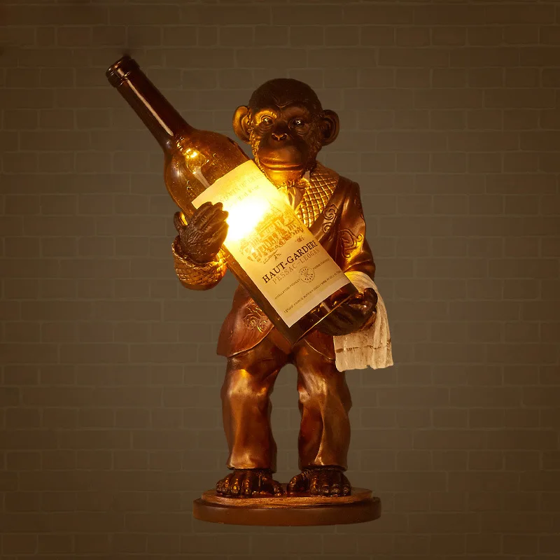 Retro Monkey Lamp Vintage Resi - Resin Art Floor recension och pris
