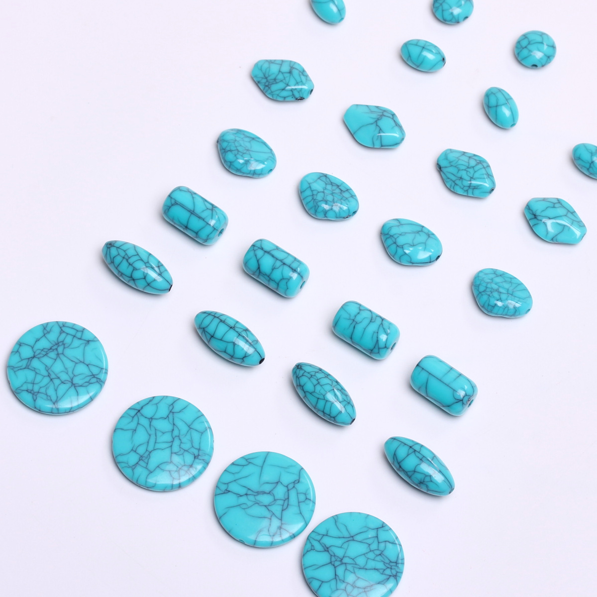 30-5pcs/bag Geometric Imitated - Resin Art Bracelet recension och pris