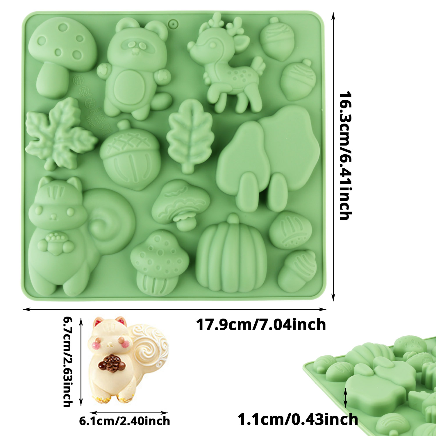1 Silicone Cake Mold in the Sh - Resin Art Tools recension och pris