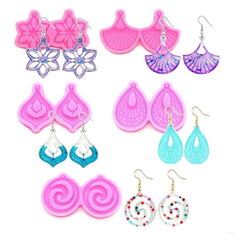 1PC Resin Earring Pendant Sili - Resin Art Heart recension och pris