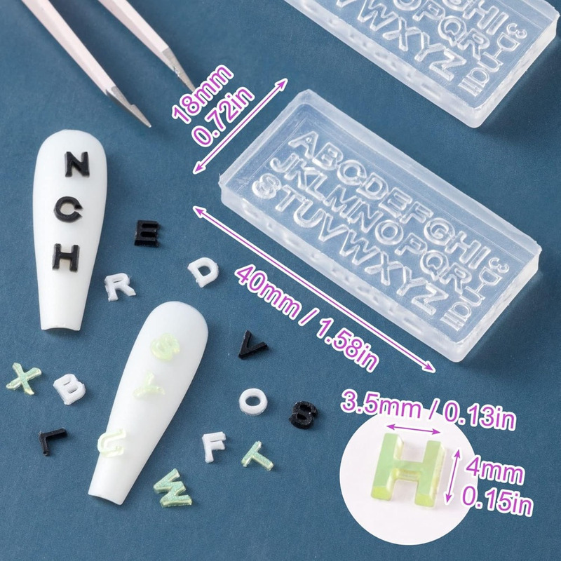 2/4 Sets Transparent Mini A-Z  - Resin Art Zone recension och pris