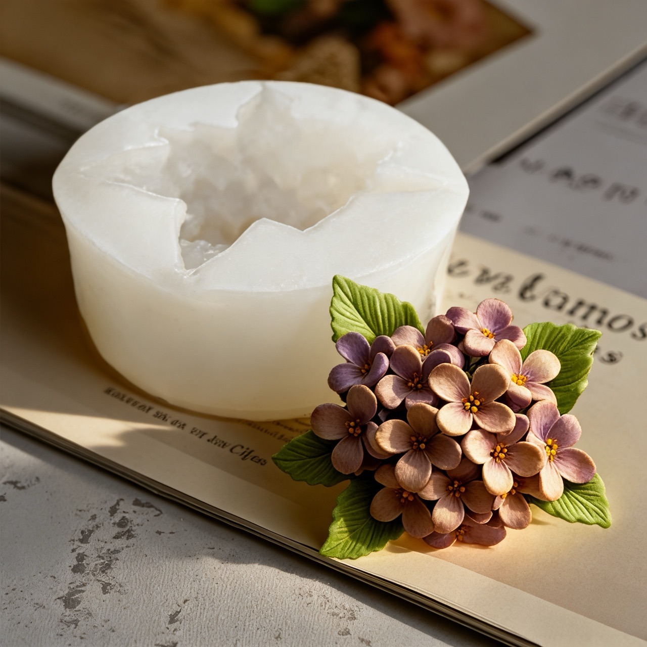 2-Piece 3D Rose and Lilac Sili - Resin Art Gift For Wedding recension och pris