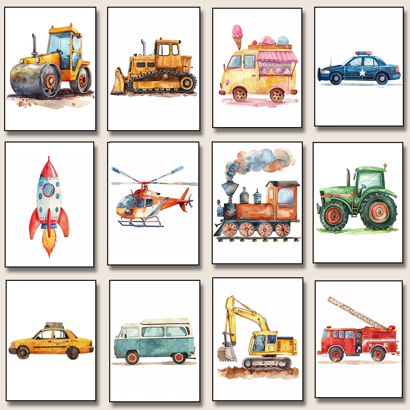 Helicopter Fire Truck Tractor  - Resin Art For Kids recension och pris