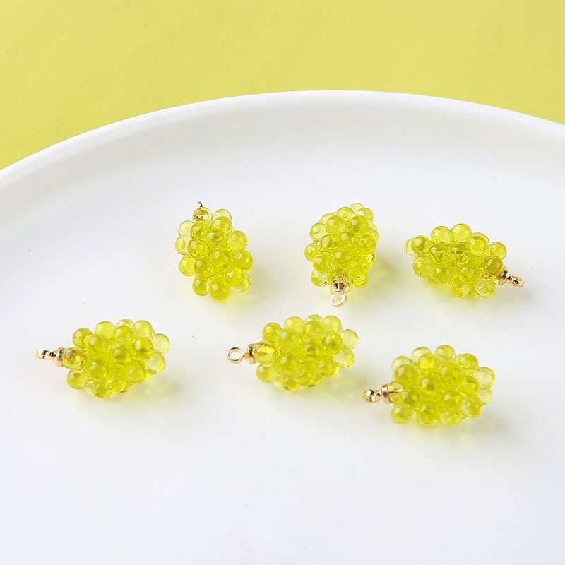 6pcs Cute Little Grapes Resin  - Resin Art Jewellery Kit recension och pris