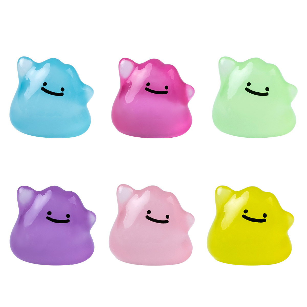 6Pcs/Set Kawaii 1.5cm Luminous - Resin Art Light recension och pris