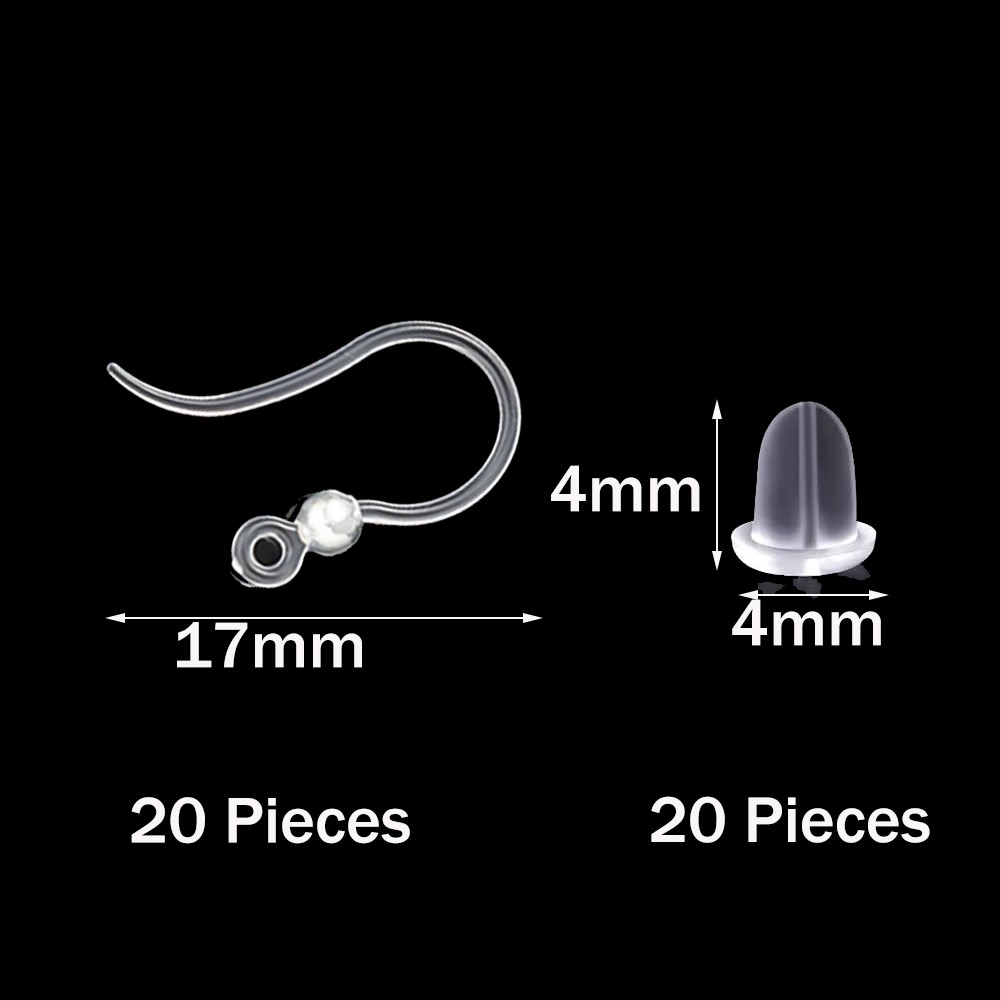 40pcs Clear Plastic Earring Ho - Resin Art Jewellery Kit recension och pris