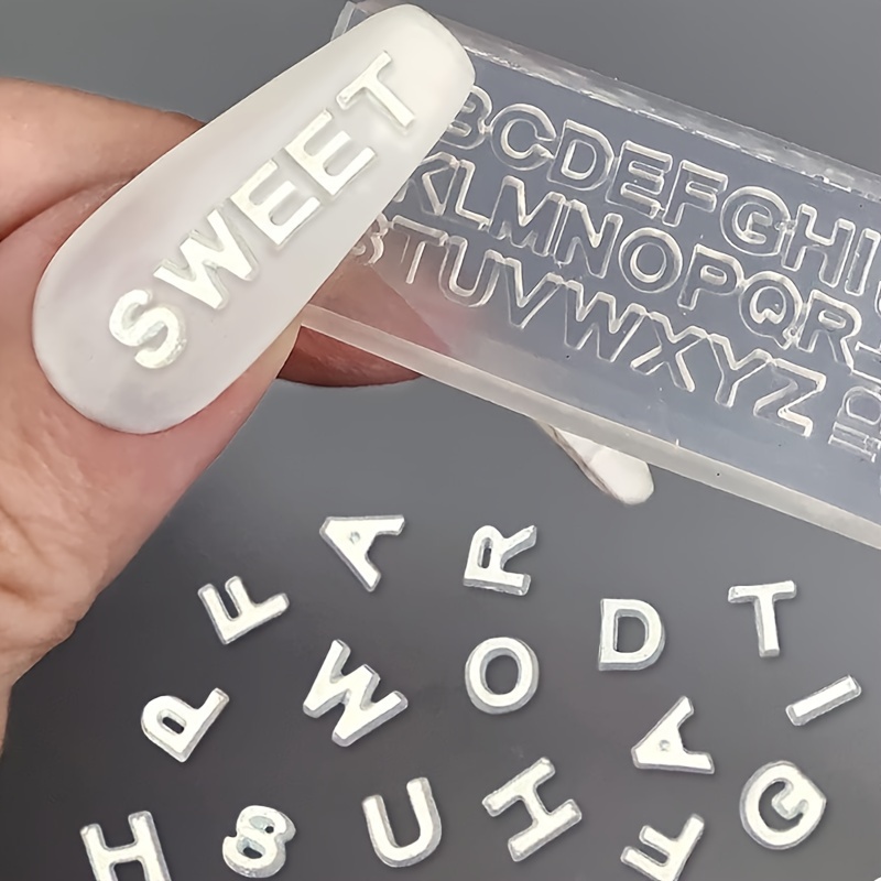 3D Letter Nail Art Silicone Mo - Resin Art Zone recension och pris