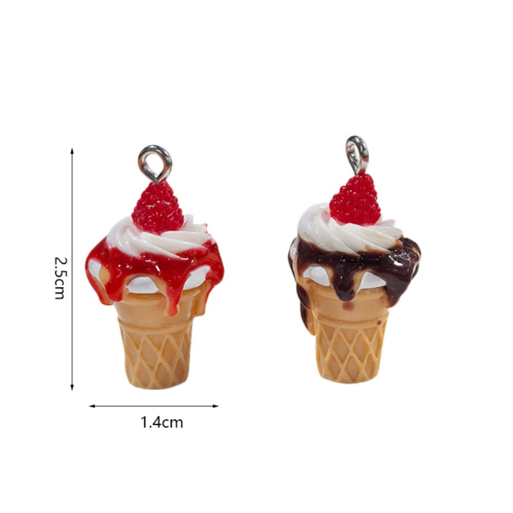 10Pcs Cute 3D Simulation Food  - Resin Art Pendant recension och pris