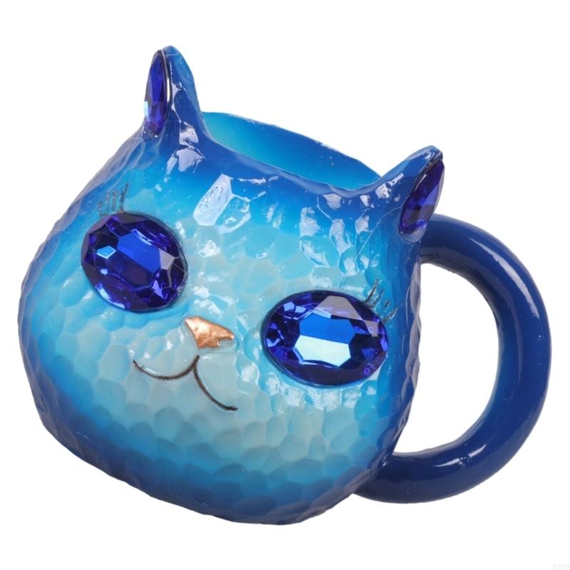 Glittering Cats Face Coffee Cu - Resin Art Geode recension och pris
