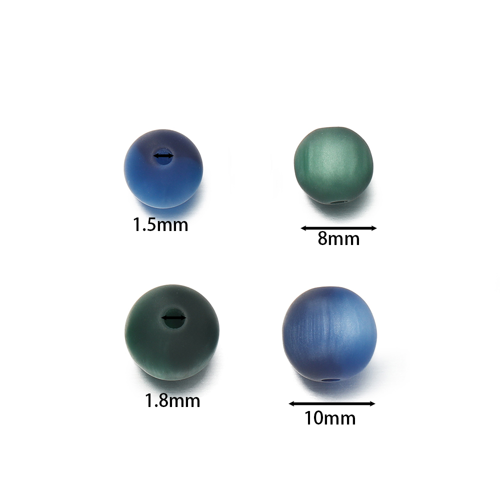 10pcs/Lot 8/10mm Resin Cat Eye - Resin Art Bracelet recension och pris