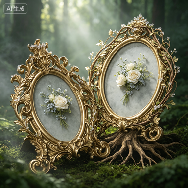 Retro Gold Oval Resin Photo Fr - Resin Art Gift For Wedding recension och pris