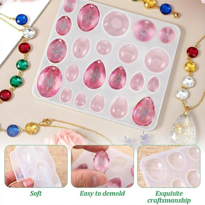 3Packaged Gemstone Silicone Mo - Resin Art Heart recension och pris