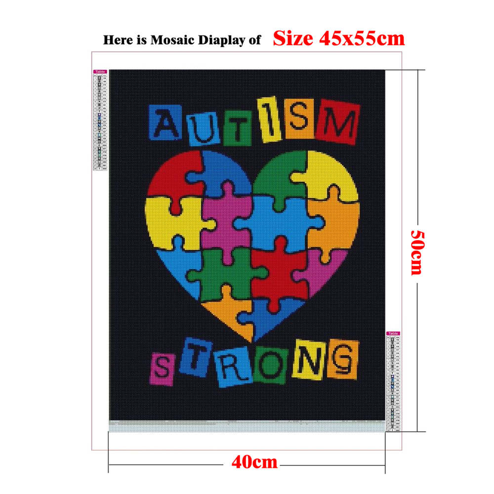 Autism Awareness Posters 5D Ad - Resin Art Quote recension och pris
